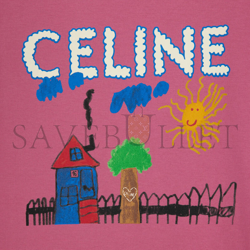 CELINE LOOSE T-SHIRT IN COTTON JERSEY 